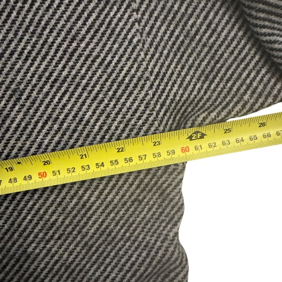 Eileen Fisher Black and Grey Funnel Neck Cashmere Sweater - Picture 4 of 8